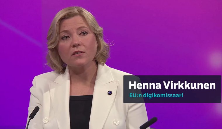 Henna Virkkunen A-studiossa